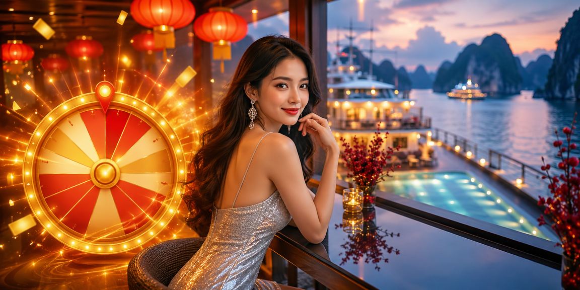 Du khách trên vịnh Hạ Long thưởng thức cà phê và tham gia roulette trực tuyến, thực hiện giao dịch thanh toán qua điện thoại